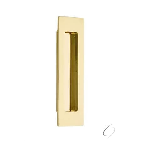 Patioplus Modern Rectangular Flush Pull, Bright Brass PA3240027